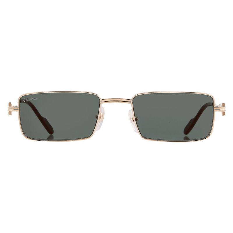 Cartier Green Rectangular Ladies Sunglasses CT0501S 007 54