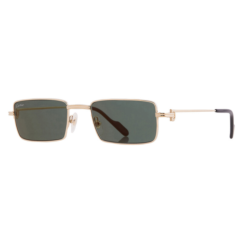 Cartier Green Rectangular Ladies Sunglasses CT0501S 007 54