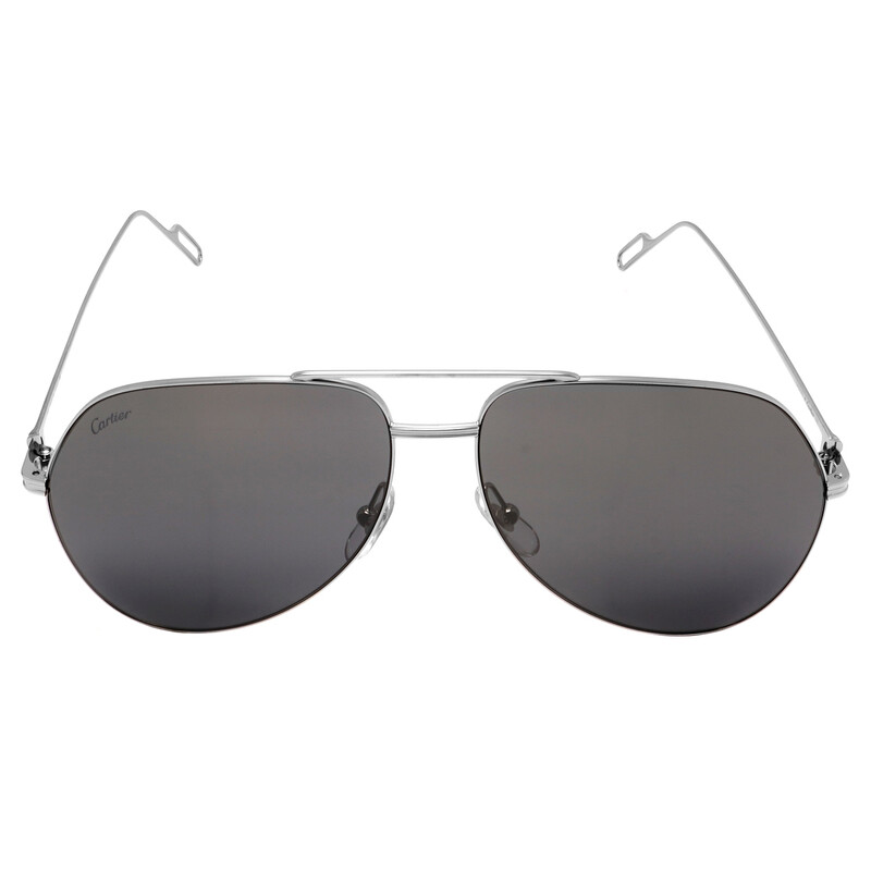 Cartier Grey Pilot Unisex Sunglasses CT0110S 011 60  display picture 1