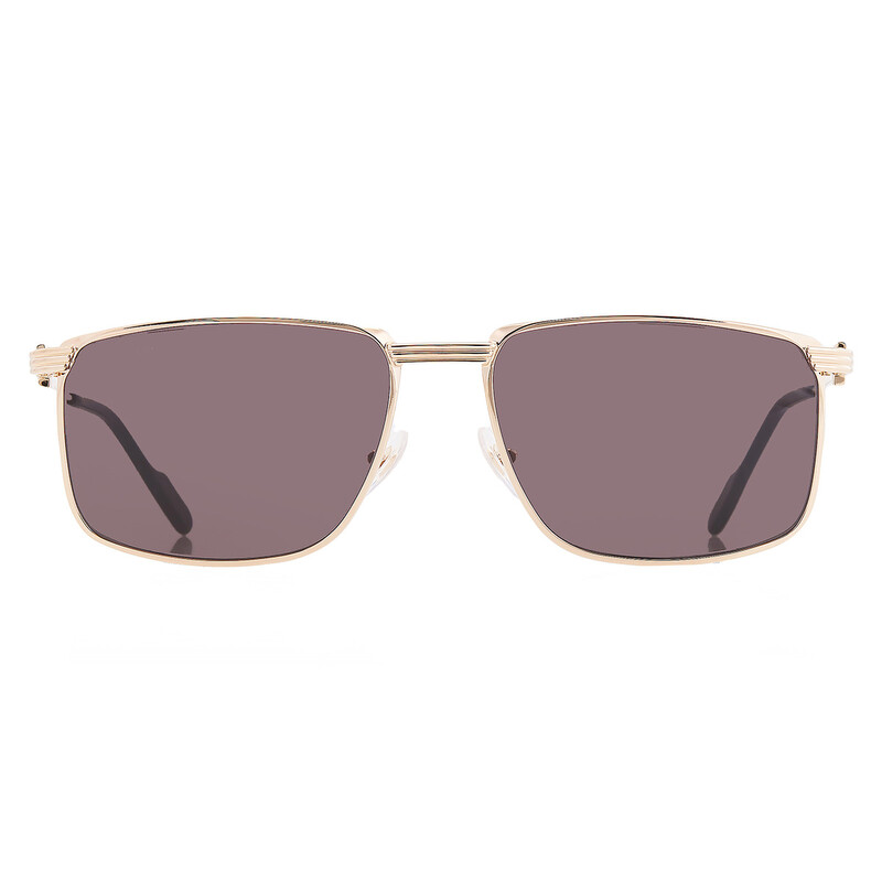 Cartier Grey Rectangular Men's Sunglasses CT0534S 001 59