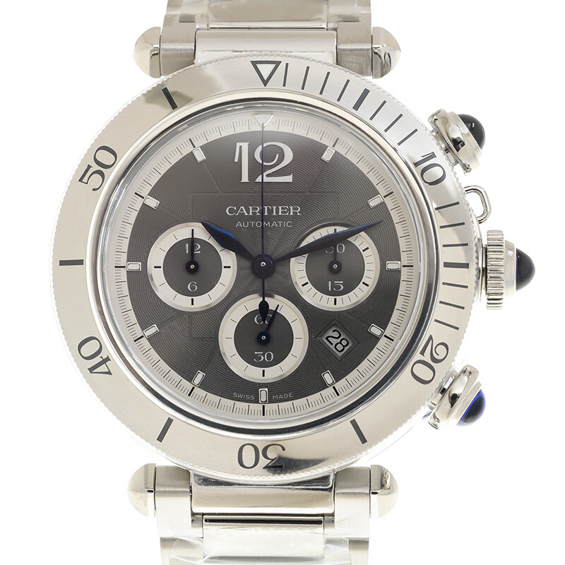 Cartier Pasha De Cartier Chronograph Automatic Grey Dial Men's