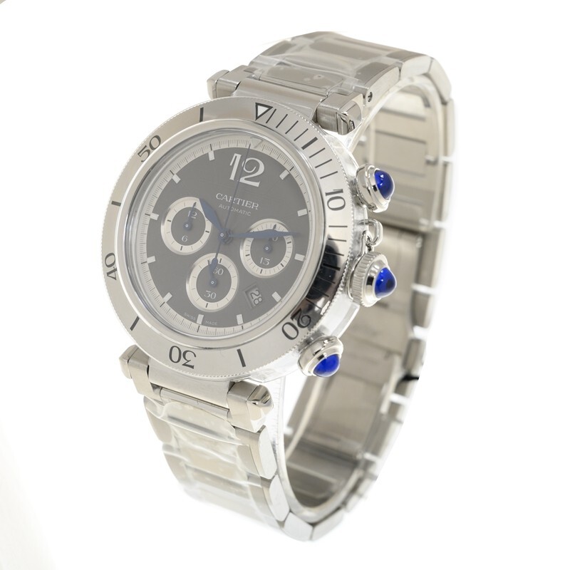 Cartier Pasha De Cartier Chronograph Automatic Grey Dial Men's