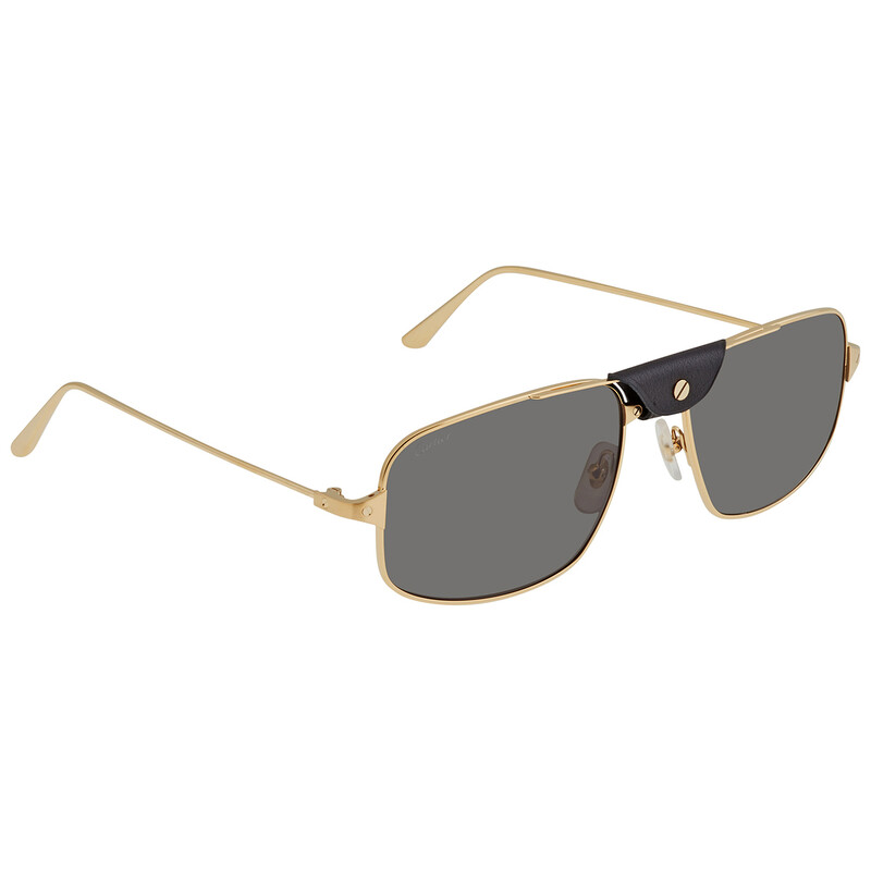 Cartier Santos de Cartier Polarized Grey Navigator Unisex