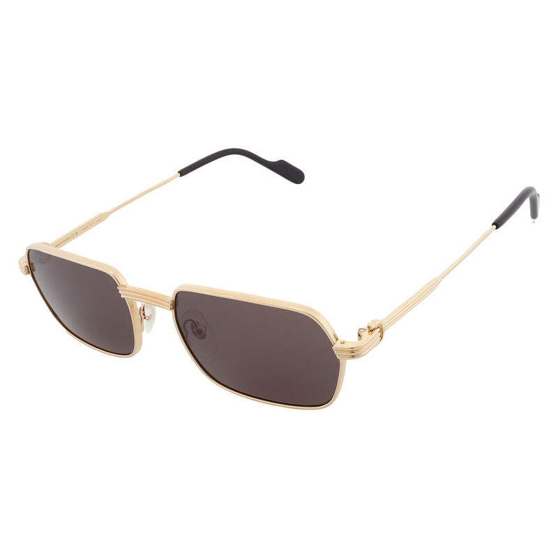 Cartier Premiere de Cartier Grey Geometric Men's Sunglasses