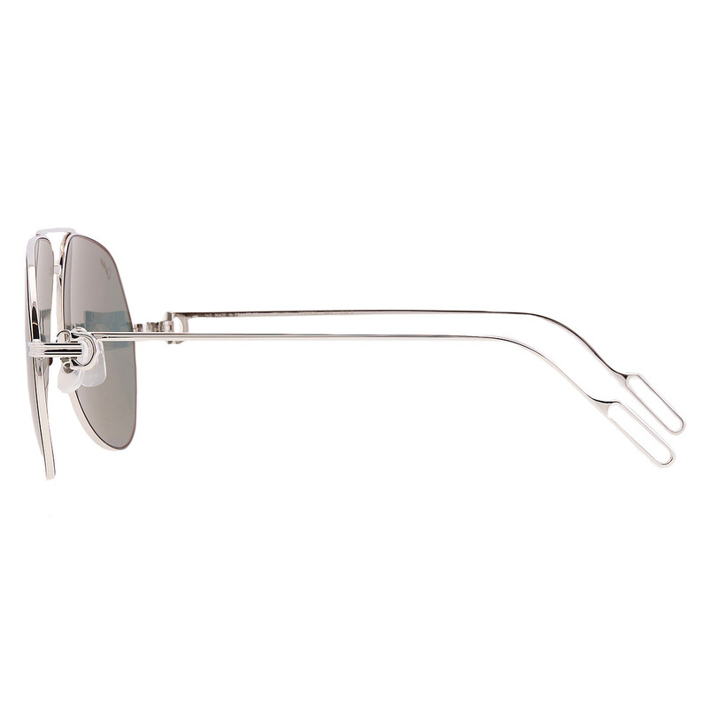 Cartier Premiere de Cartier Grey Pilot Unisex Sunglasses  display picture 3