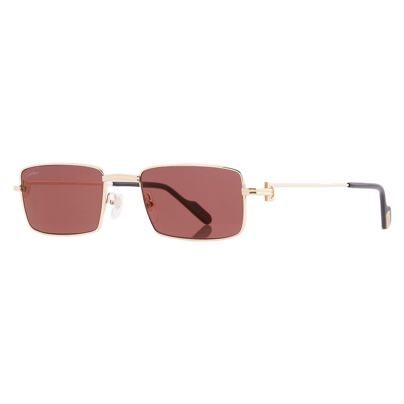 Cartier Red Rectangular Ladies Sunglasses CT0501S 006 54