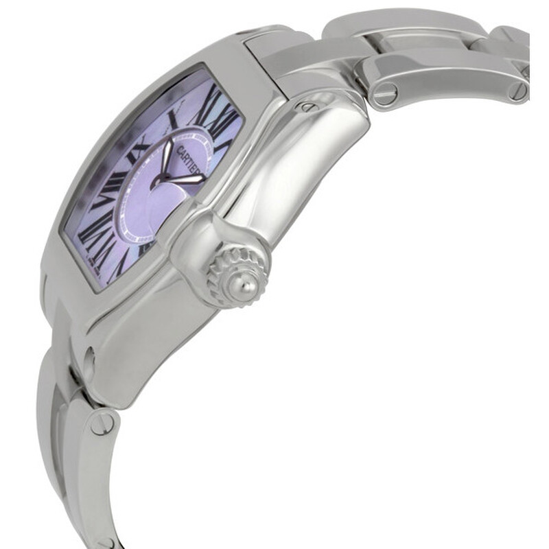 Cartier Roadster Purple MOP Ladies Watch W6206007 7612456409929