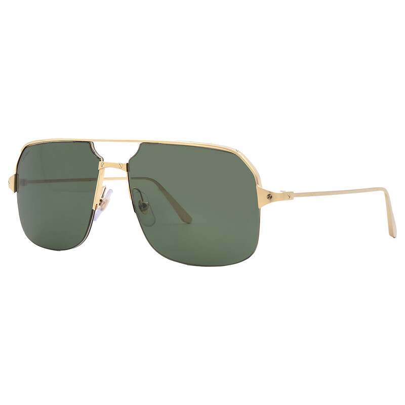 Cartier Santos de Cartier Green Navigator Men's Sunglasses CT0230S