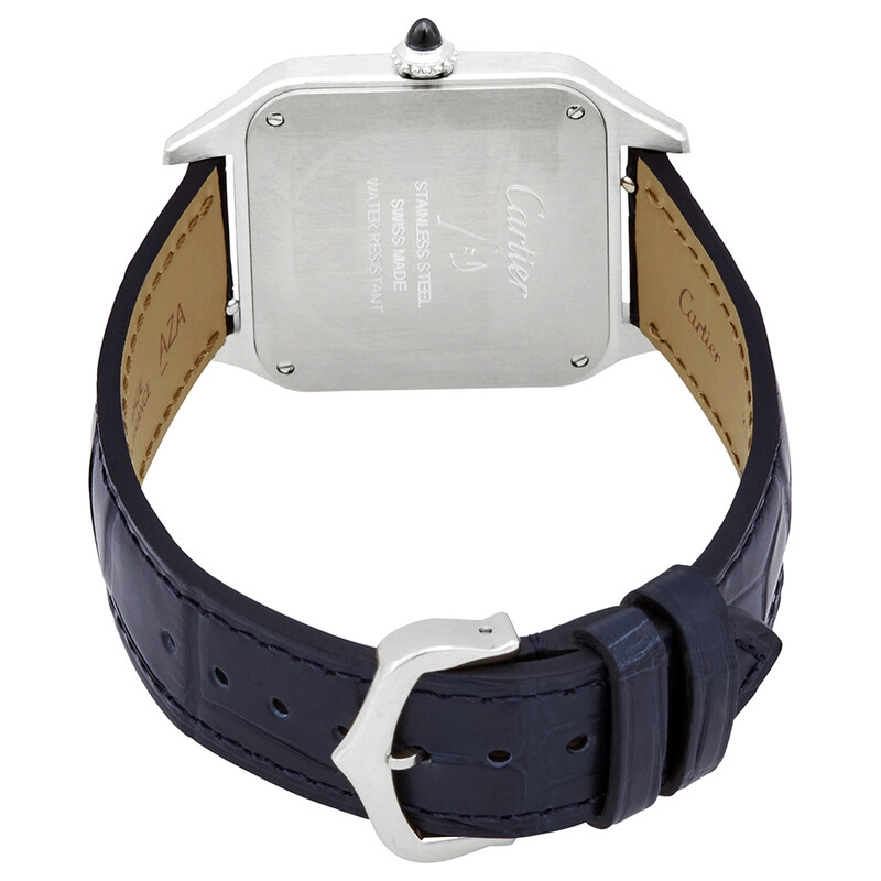 Cartier Santos-Dumont Quartz Silver Dial Men's Watch WSSA0022