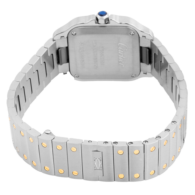Cartier Santos Small Model Silver Sunray Dial Unisex Watch  display picture 1