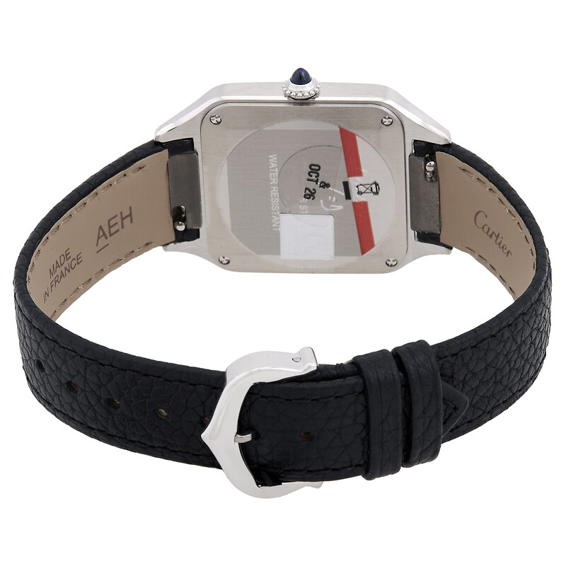 Cartier Santos-Dumont Small Model Quartz Silver Dial Watch