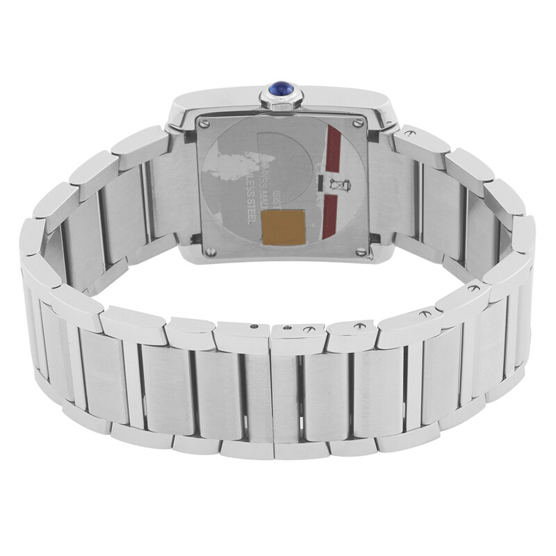 Cartier Tank Francaise Medium Model Diamond Silver Dial  display picture 2