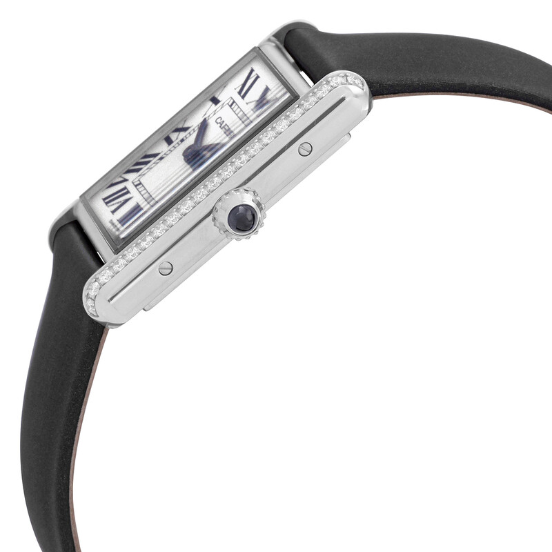Cartier Tank Must Large Quartz Diamond Silver Dial Ladies  display picture 2