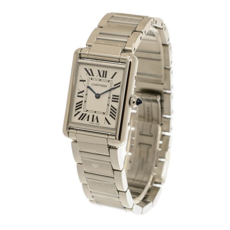 Cartier Tank Must Quartz Silver Dial Men's Watch WSTA0052