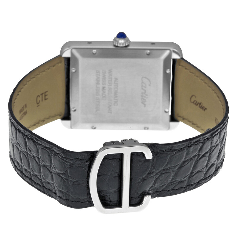 Cartier Tank Solo XL Automatic Silver Dial Men's Watch W5200027