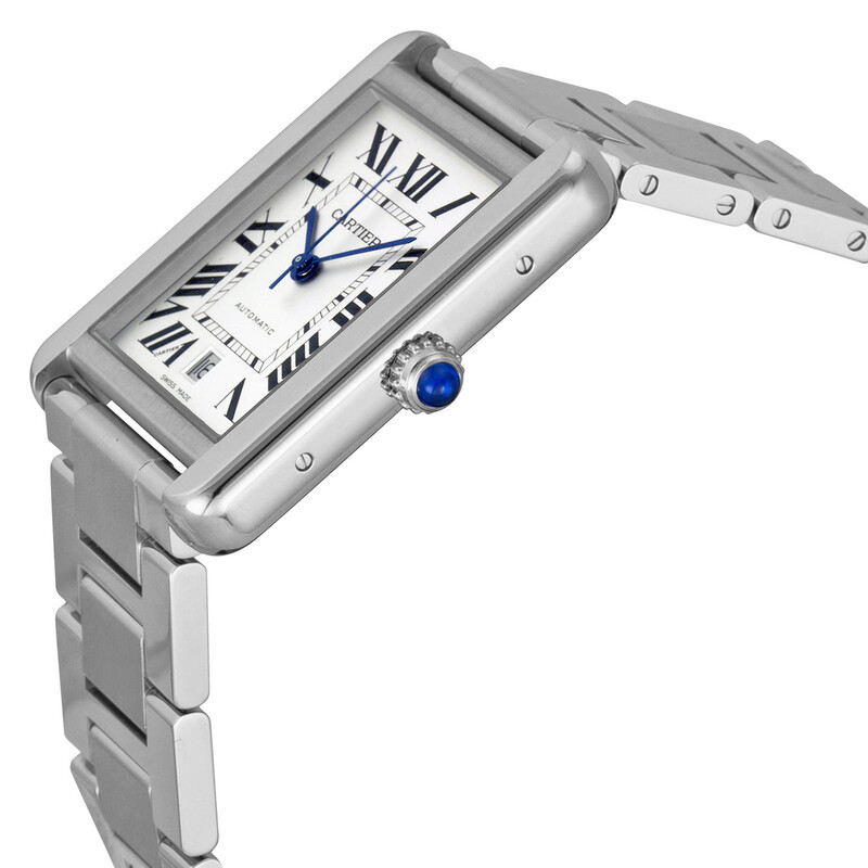 Cartier Tank Solo XL Automatic Silver Dial Men's Watch W5200028