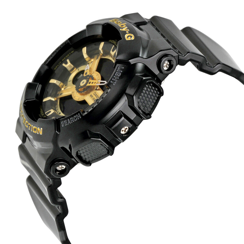 Casio Baby G Black Resin Ladies Watch BA110-1A 711011309388