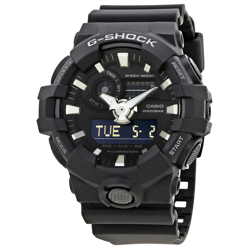 CASIO G-SHOCK ブラック Casio G-Shock Black Resin Men's Watch GA-700-1BCR 889232140919