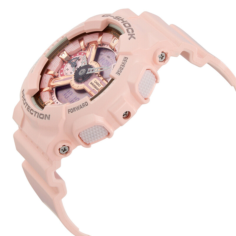 Casio G-Shock Digital Dial Pink Resin Ladies Watch GMAS110MP-4A1