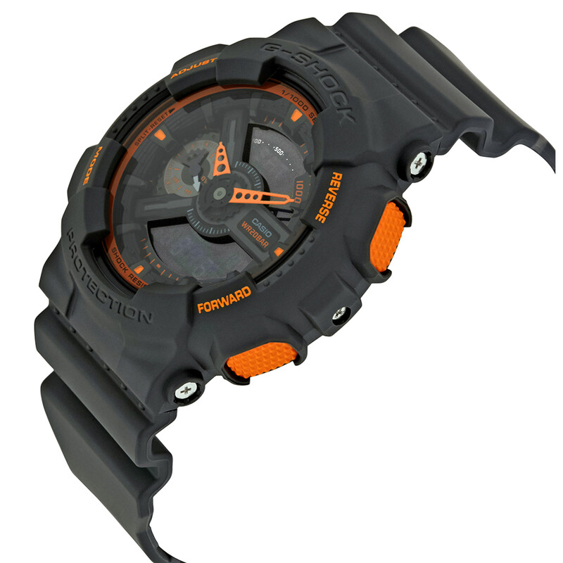 T*n様 【レアカラー】G-SHOCK GA-110TS マットグレー×オレンジ Casio G-Shock Grey and Orange Resin Men's Watch GA110TS-1A4