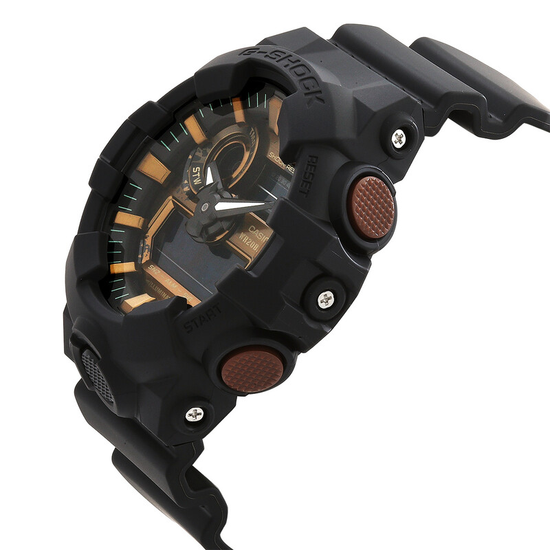 Casio GA-700 Alarm Quartz Analog-Digital Men's Watch GA-700RC-1A ...
