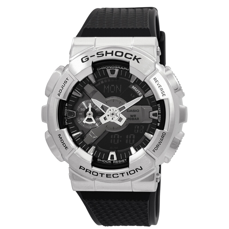 Casio GM-110 Alarm World Time Quartz Analog-Digital Black Dial