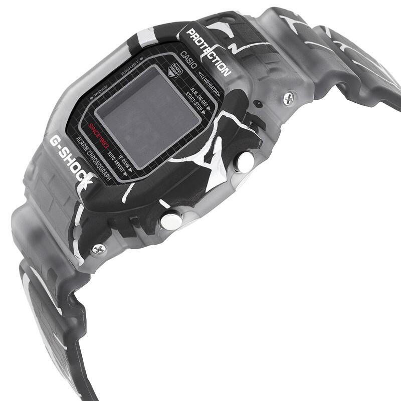 Casio G-Shock 5000 Series Alarm Quartz Digital Black Dial Watch DW