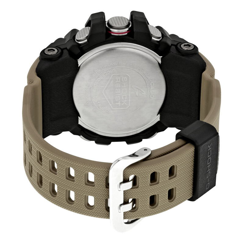 Casio G-Shock Black Dial Tan Resin Strap Men
