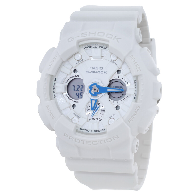 Casio G-Shock World Time Quartz Analog-Digital White Dial Ladies