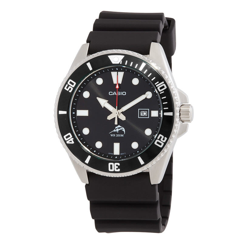 Casio Quartz Black Dial Men's Watch MDV-106-1AV 079767977320