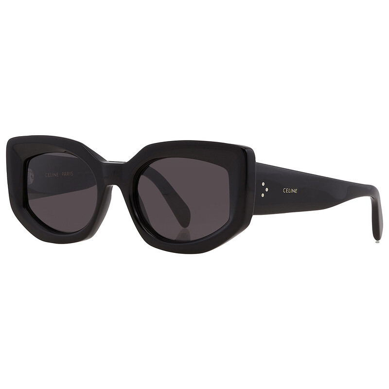 Celine Bold 3 Dots Grey Cat Eye Ladies Sunglasses CL40277I 01A 54
