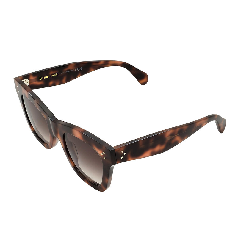 Celine CL4004IN 3 Dots Cat-Eye Polarized Sunglasses Celine Bold 3 Dots Grey Gradient Cat Eye Ladies Sunglasses  main image 2