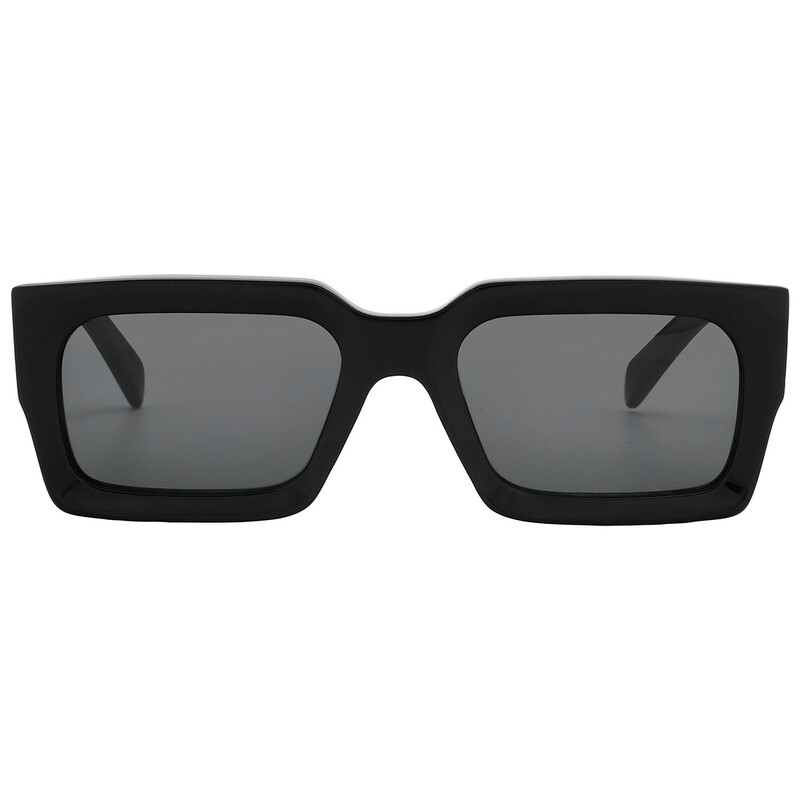 Celine Bold 3 Dots Grey Rectangular Ladies Sunglasses CL40280U 01A