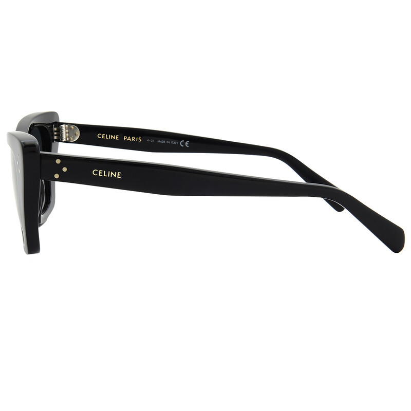 Celine BOLD 3 DOTS Grey Smoke Cat Eye Ladies Sunglasses CL40187I