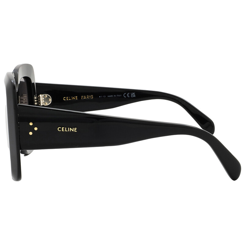 Celine Bold 3 Dots Grey Square Ladies Sunglasses CL40263I 01A 54