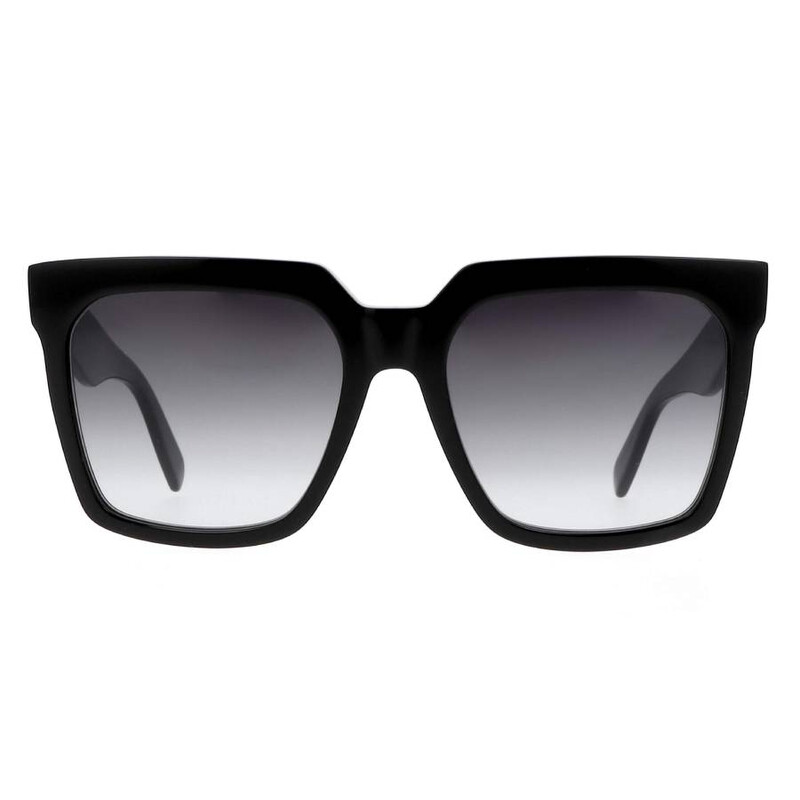 Celine Bold 3 Dots Smoke Gradient Square Ladies Sunglasses