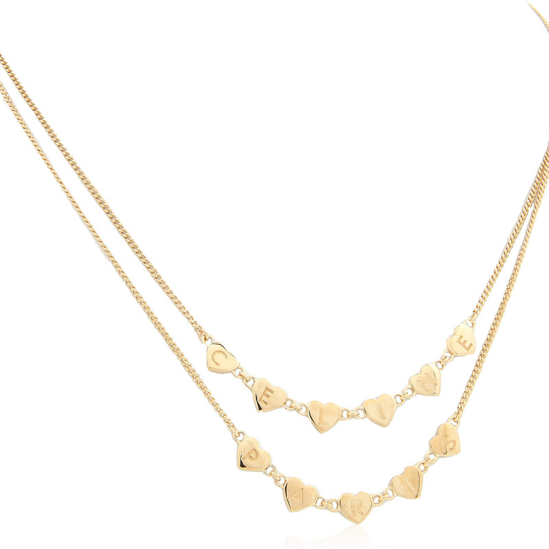 Celine Coeur Double Necklace in Gold 460SX6BRA.35OR 3616900401662