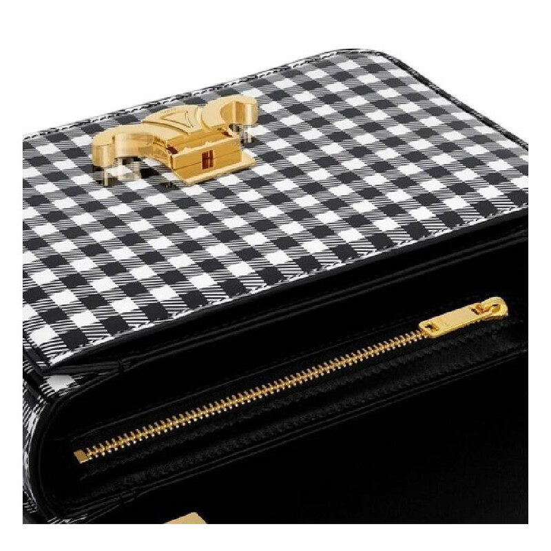 Celine Garance Bag Is Crafted In Vichy-Printed Patent 118053GCZ