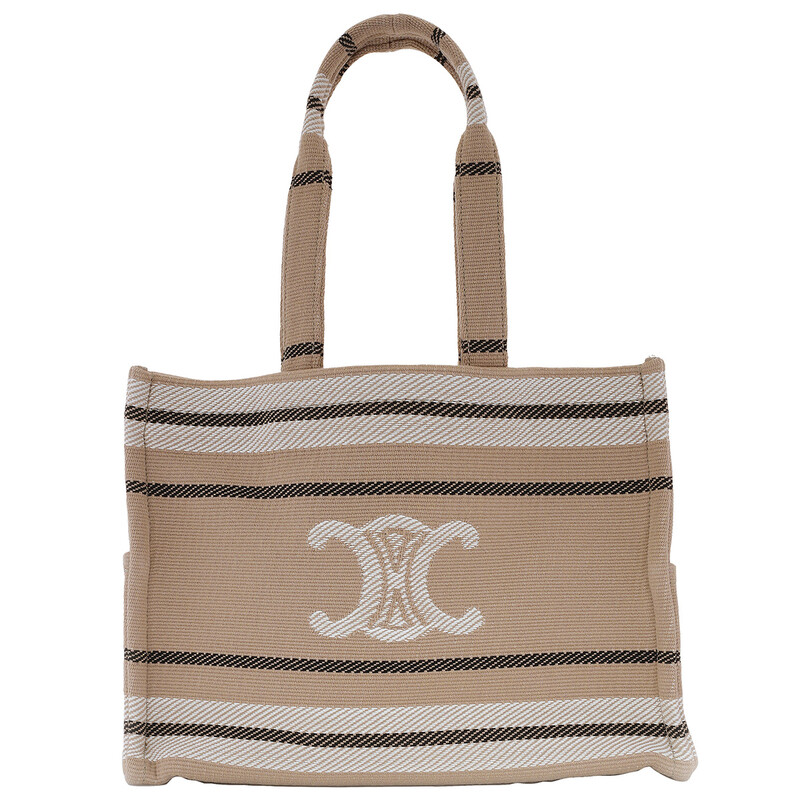 Celine Large Cabas Striped Tote Bag 196762FV2.02BL 3616900550308