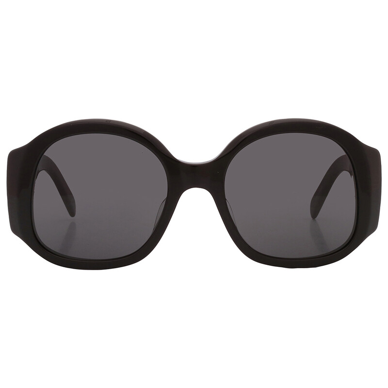 CELINE CL40305U Maxi Triomphe Round Sunglasses, 54mm Maxi Triomphe round sunglasses in black - Celine Eyewear  main image 4