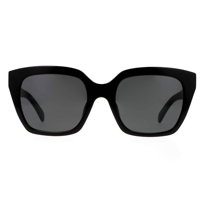 セリーヌ ロゴ サングラス CL40198F プラスチック レディース CELINE 【1-0226221】 Celine Monochroms Grey Butterfly Ladies Sunglasses CL40198F 01A 56