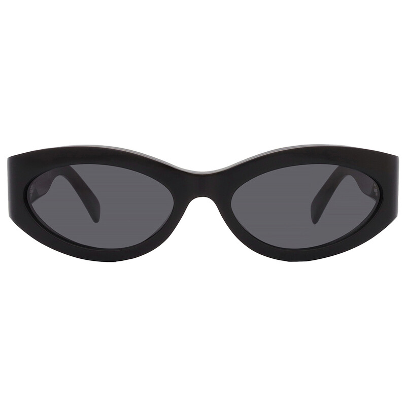 Celine Monochroms Grey Oval Ladies Sunglasses CL40288I 01A 56