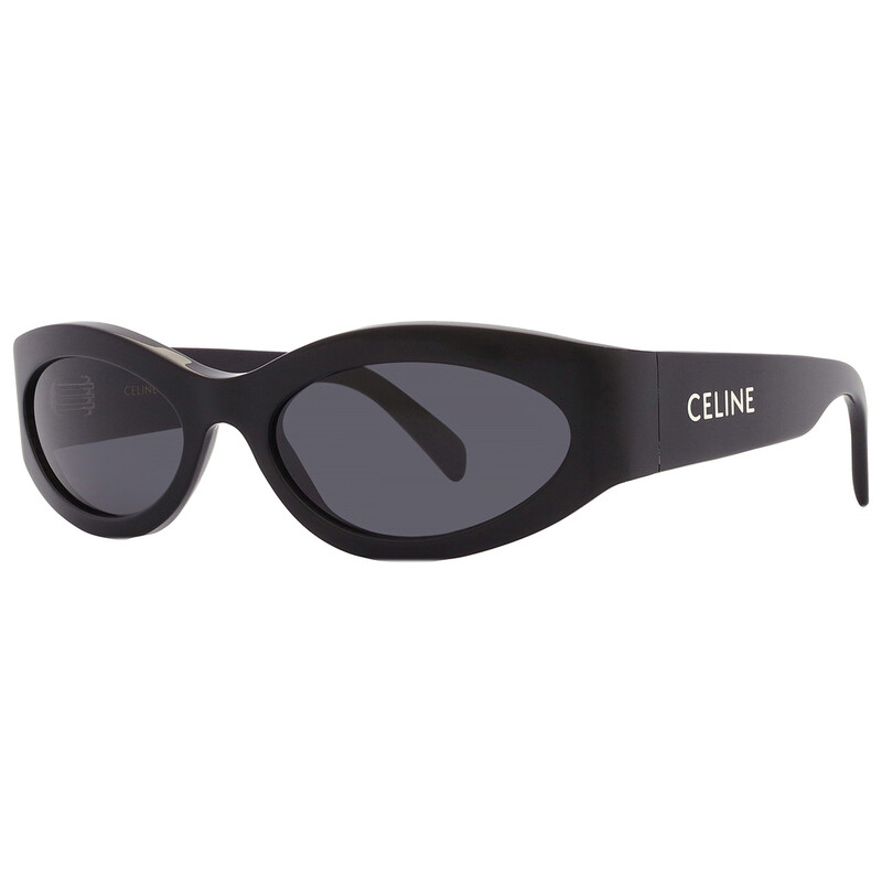 Celine Monochroms Grey Oval Ladies Sunglasses CL40288I 01A 56