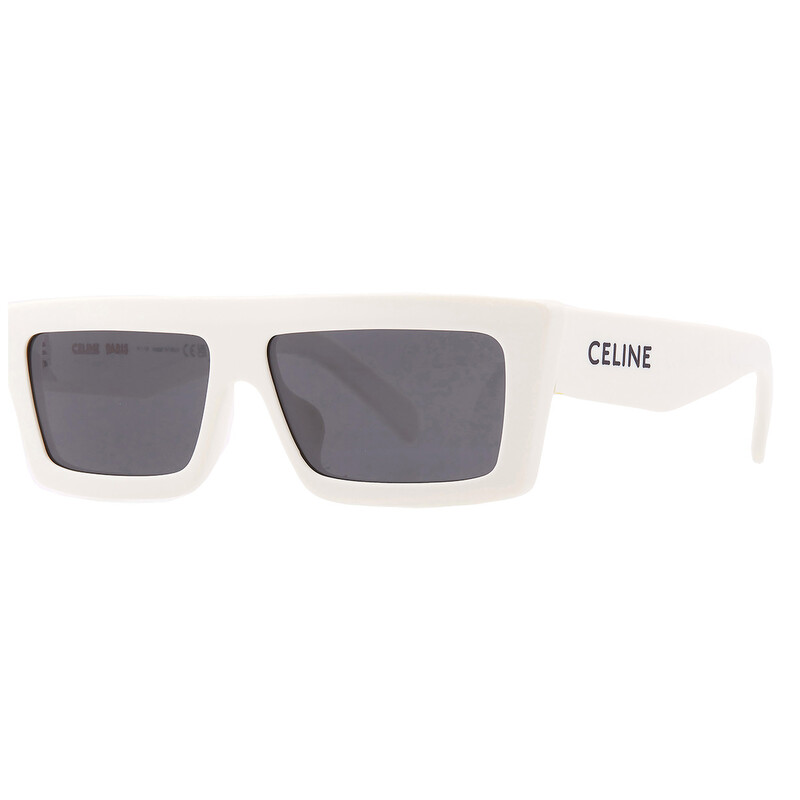 Celine Monochroms Smoke Browline Unisex Sunglasses CL40214U 25A 57