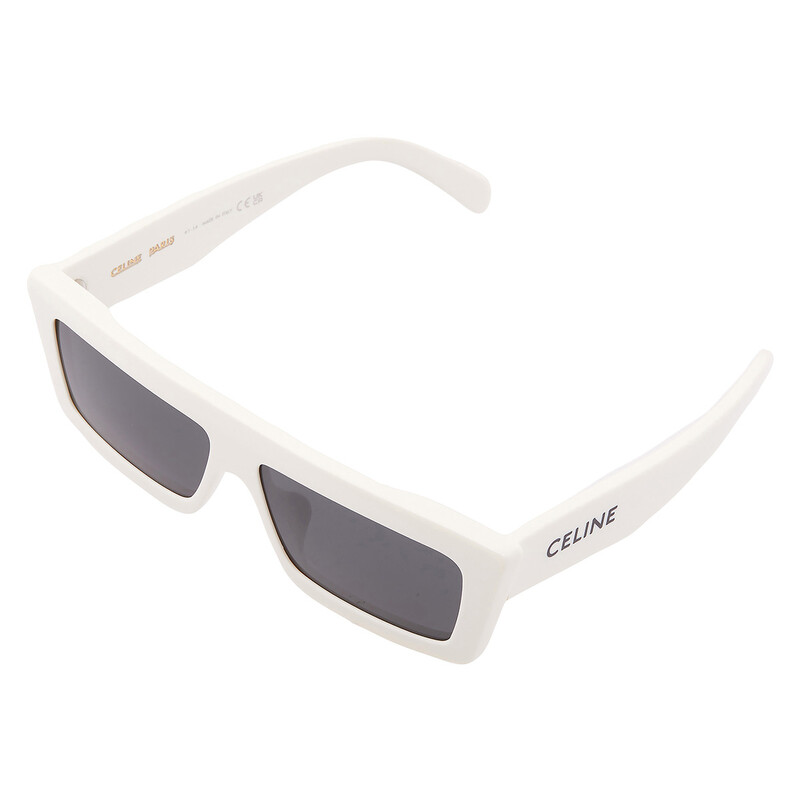 Celine Monochroms Smoke Browline Unisex Sunglasses CL40214U 25A 57