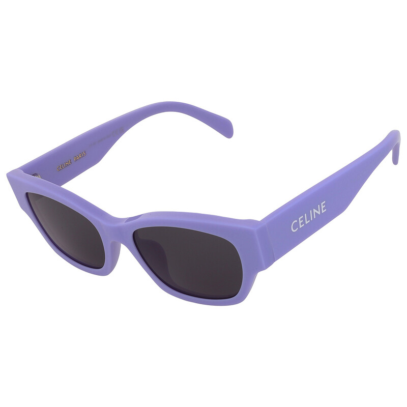 NEW Celine CL40197U 78A MONOCHROMS Shiny Lilac Smoke Unisex Cat Eye Sunglasses CELINE CL40197U 78A Shiny Lilac/Smoke 54-18-145 Sunglasses  main image 2