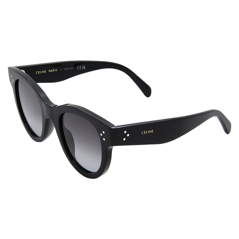 Celine Smoke Gradient Oval Ladies Sunglasses CL4003IN 01B 48