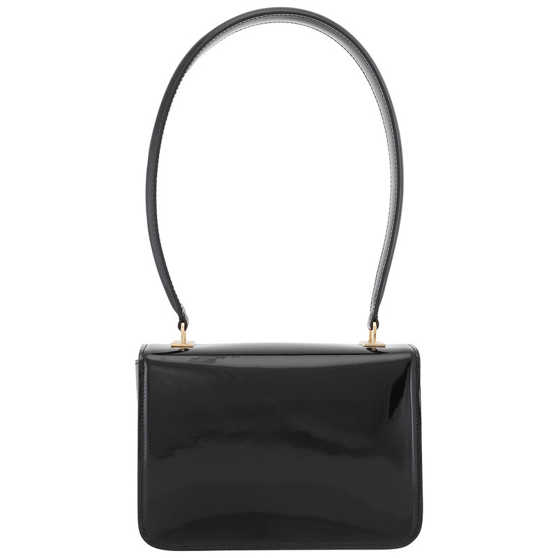 Celine Teen Garance Bag In Patent Calfskin - Black 118053FYE.38NO