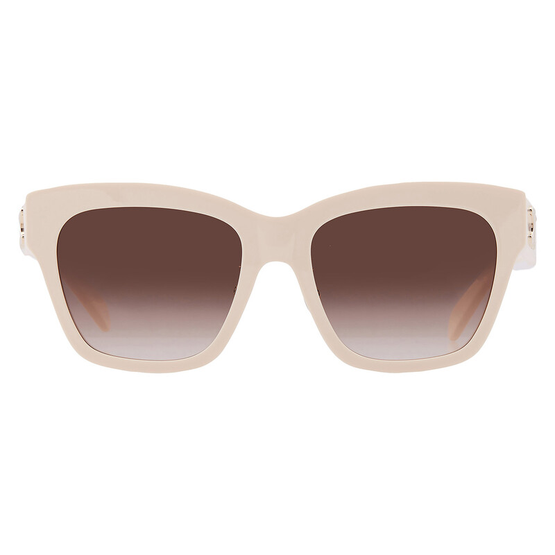 Celine Cream/Ivory Cat-Eye Sunglasses - CL401871 25f with Brown Gradient Lense Celine White CL401871 Cate Eye Sunglasses Celine | TLC main image 3