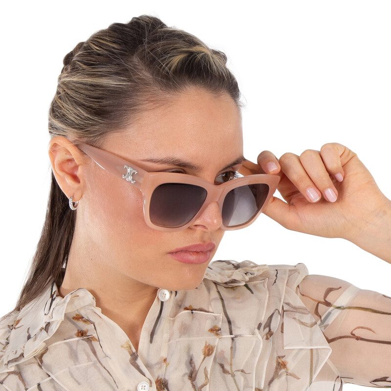 Celine 47 mm Gradient Butterfly Sunglasses- Shiny Violet/ Gradient Brown Celine 47mm Gradient Butterfly Sunglasses - Havana/ Other  main image 2